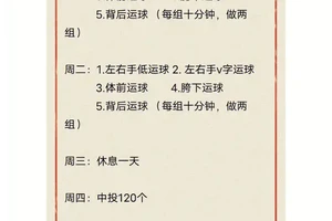 美国篮球训练计划一周表